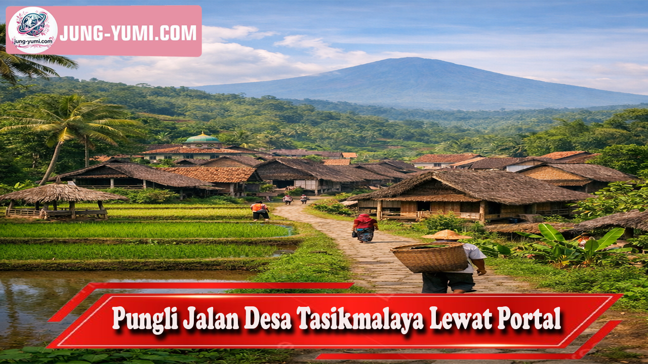Pungli Jalan Desa Tasikmalaya Lewat Portal