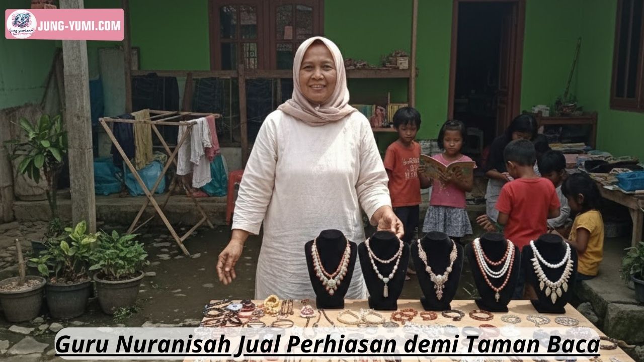 Guru Nuranisah Jual Perhiasan demi Taman Baca
