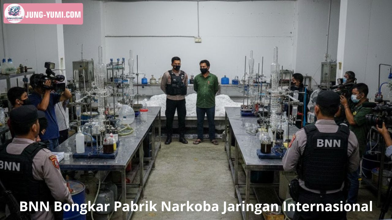 BNN Bongkar Pabrik Narkoba Jaringan Internasional