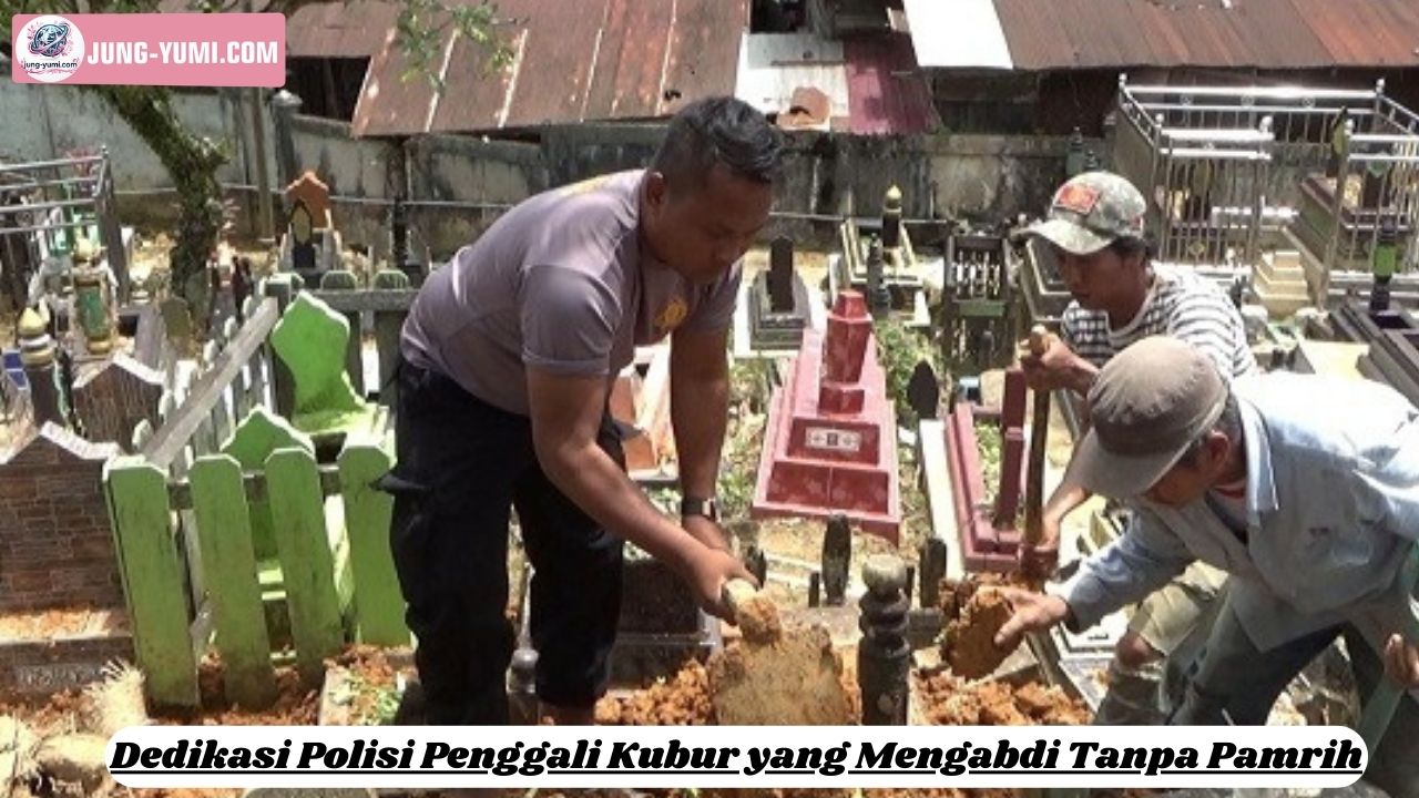 Dedikasi Polisi Penggali Kubur yang Mengabdi Tanpa Pamrih