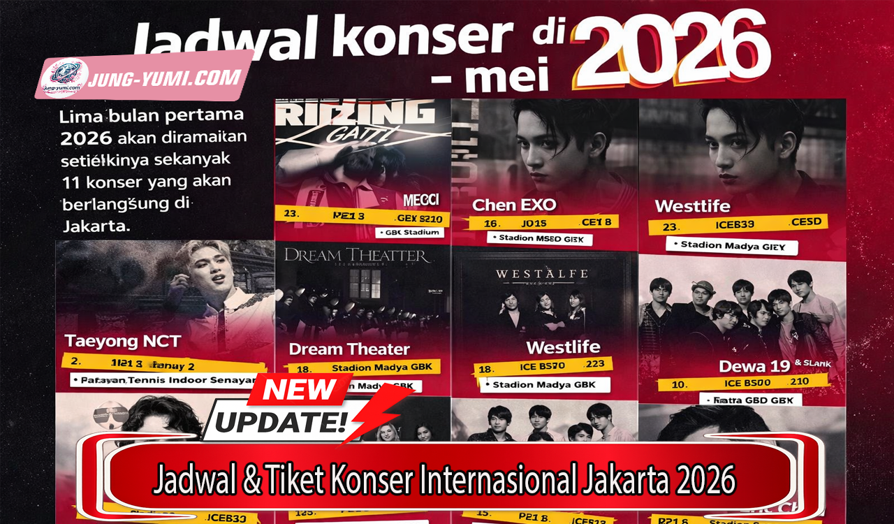 Jadwal & Tiket Konser Internasional Jakarta 2026